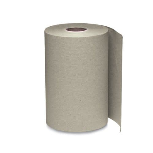 Windsoft Brown 1-Ply Nonperforated Roll Towels 12 ct