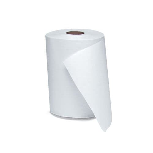 White 1-Ply Nonperforated Roll Towels 12 ct