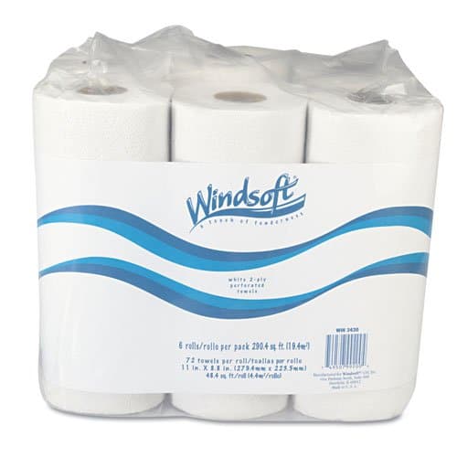 Windsoft Recycled 2-Ply Kitchen Towel Roll