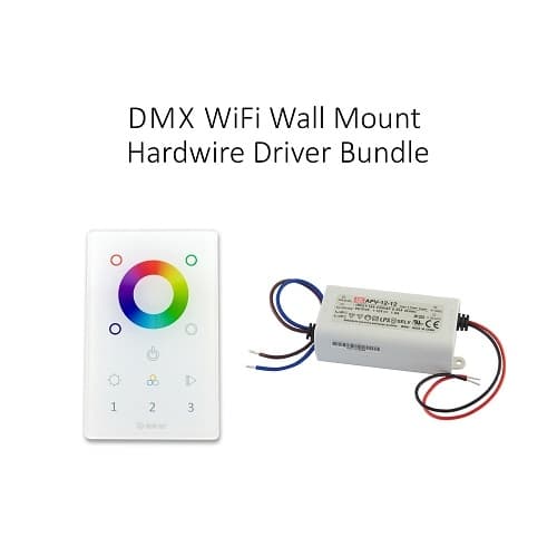Diode LED DMX Wifi Bundle Kit w/ Wall Mount Driver, Hardwire