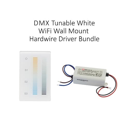 Diode LED DMX Tunable Bundle Kit w/ Wall Mount Driver, Hardwire