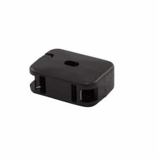 Eaton Wiring 10 Amp In-Line Outlet, NEMA 1-15R, Black