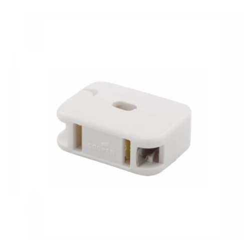Eaton Wiring 10 Amp In-Line Outlet, NEMA 1-15R, White