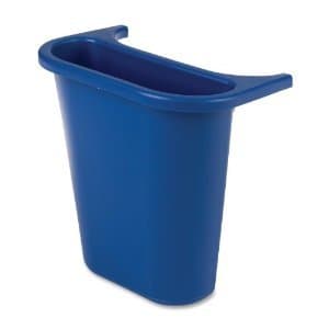 Rubbermaid Blue Wastebasket Recycling Side Bin