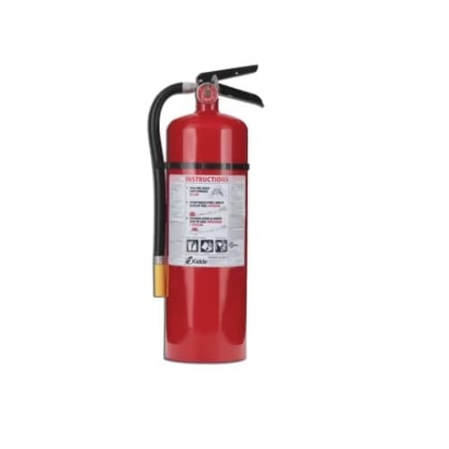 Kidde 4-A, 60-B:C, 10# - Fire Extinguisher with Wall Hook, Rechargeable