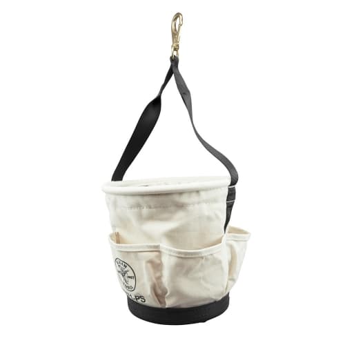 Klein Tools Heavy-Duty Tapered-Wall Bucket - 4 Outside Pockets