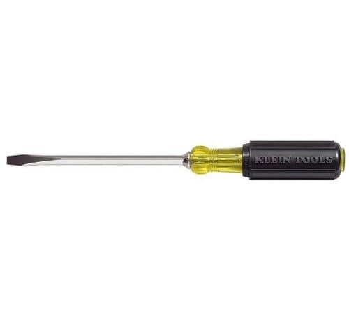 Heavy Duty Screwdriver with 6'' Nickel Chrome Plated Square Shank