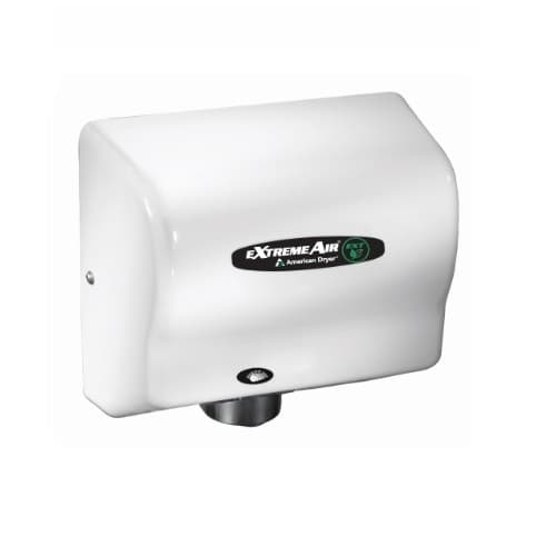 American Dryer 500W eXtremeAir EXT High-Speed Hand Dryer, 100-240V, White Finish