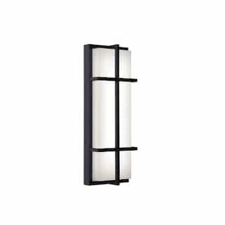 20-in 35W August Wall Sconce, 2200 lm, 120V-277V, CCT Select, Black