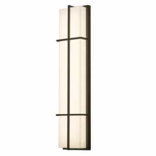 42W Avenue Outdoor Wall Sconce w/ PC, 120V-277V, Selectable CCT, BRZ