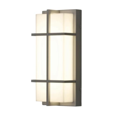 AFX 24W LED Avenue Outdoor Wall Sconce w/ PC, 120V-277V, 3000K, Gray