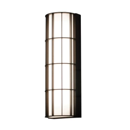 20W Broadway Outdoor Wall Sconce, 120V-277V, Selectable CCT, Bronze