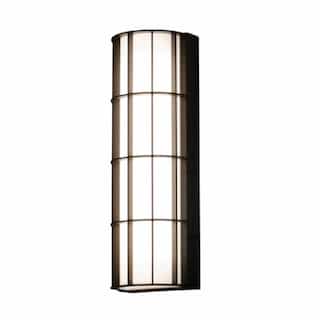 28W Broadway Outdoor Wall Sconce, 120V-277V, Selectable CCT, Bronze
