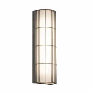 28W Broadway Outdoor Wall Sconce, 120V-277V, Selectable CCT, Gray