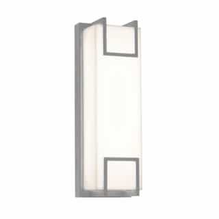 19W LED Beaumont Outdoor Wall Sconce, 120V-277V, 3000K, Gray