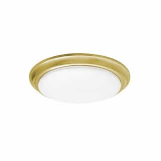 14-in 26W Baron Flush Mount, 2100 lm, 120V, Selectable CCT, Brass