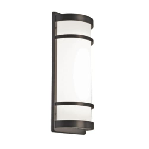 17W LED Brio Wall Sconce, 1400 lm, 120V-277V, Selectable CCT, Bronze