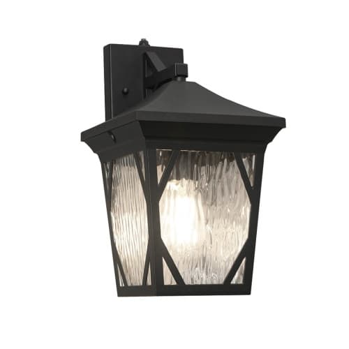 60W LED Campton Outdoor Wall Sconce w/ Photocell, E26, 120V, Black