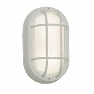 6W LED Cape Outdoor Wall Sconce, 600 lm, 120V, 3000K, White