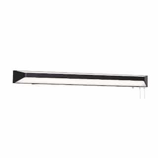 48-in 68W Cory Overbed Light, 4900 lm, 120V, CCT Select, Black