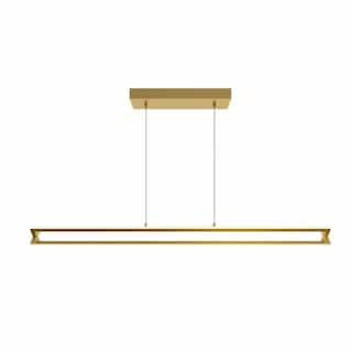 48-in 38W Cass Pendant, Linear, 2940 lm, 120V, 3000K, Gold