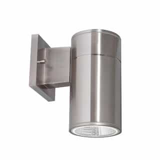 8-in 12W Everly Outdoor Sconce, 1000 lm, 120V-277V, CCT Select, Nickel