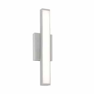 18-in 25W Gale Outdoor Sconce, 1425 lm, 120V-277V, 3000K, Gray