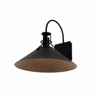 14-in 20W Gus Outdoor Sconce, 950 lm, 120V, CCT Select, Black/Copper