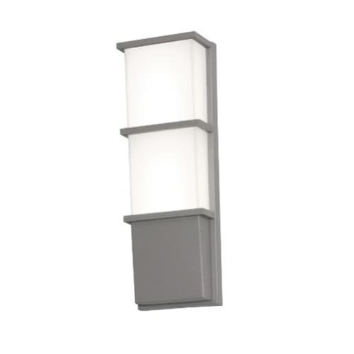 24W LED LaSalle Outdoor Wall Sconce, 120V-277V, Selectable CCT, Gray