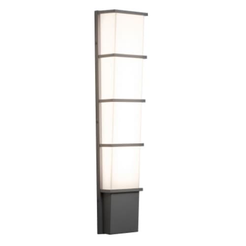 28W LED LaSalle Outdoor Wall Sconce, 120V-277V, Selectable CCT, Bronze
