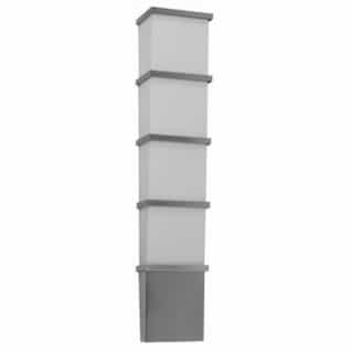 28W LED LaSalle Outdoor Wall Sconce, 120V-277V, Selectable CCT, Gray