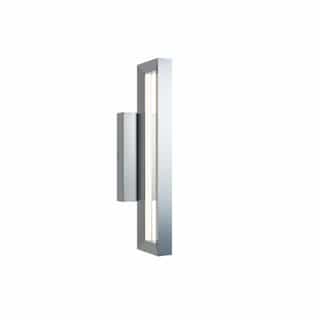 18-in 20W Liam Outdoor Sconce, 700 lm, 120V-277V, CCT Select, Nickel
