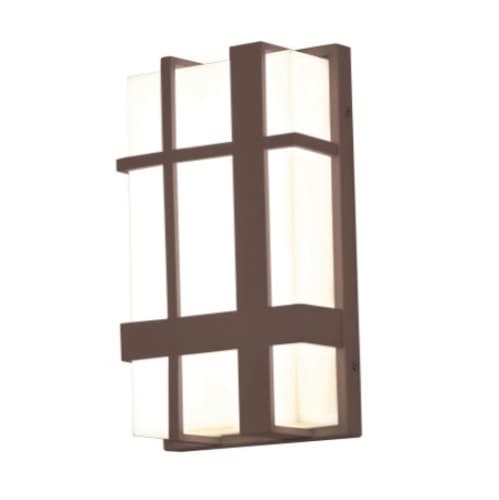 24W LED Max Outdoor Wall Sconce w/ Photocell, 120V-277V, 3000K, Bronze