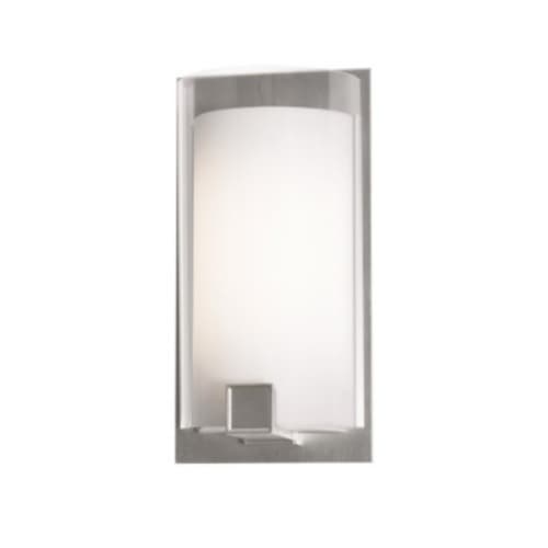 12-in 17W LED Nolan Wall Sconce, 120V-277V, Selectable CCT, Nickel