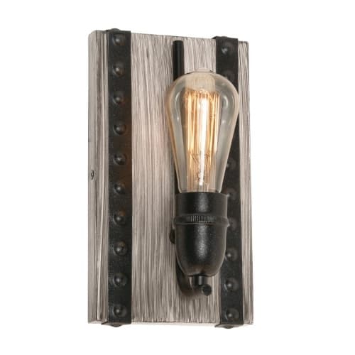 AFX 60W LED Noah Wall Sconce, 1-Light, E26, 120V, Distressed Gray