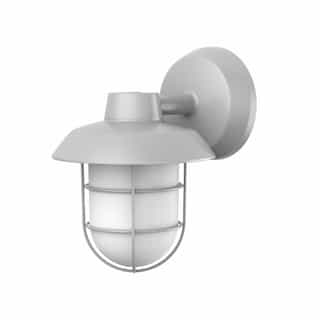 9-in 12W Odell Outdoor Sconce w/ Photocell, 120V, CCT Select, Gray