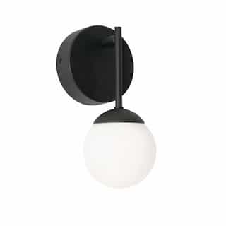 9-in 7.5W Pearl Wall Sconce, 495 lm, 120V, 3000K, Black