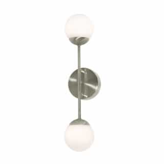 18-in 13W Pearl Wall Sconce, 945 lm, 120V, 3000K, Nickel