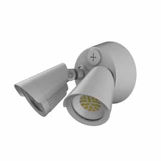 5-in 22W Pratt Outdoor Sconce w/ Photocell, 120V, CCT Select, Nickel