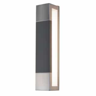 AFX 15.5W LED Post Wall Sconce, 1200 lm, 120V, 3000K, Nickel/Gray