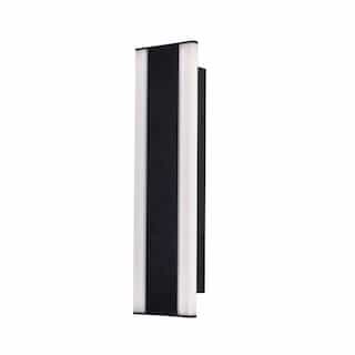 18-in 20W Rhea Outdoor Sconce w/ BB, 120V-277V, CCT Select, Black