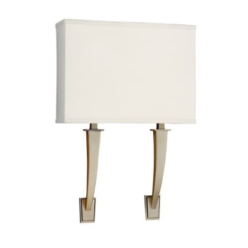 17W LED Sheridan Wall Sconce, 2-Light, Selectable CCT, Champagne/Cream