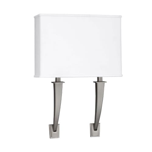 AFX 17W LED Sheridan Wall Sconce, 2-Light, Selectable CCT, Nickel/White
