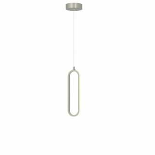12-in 10W Sienna Pendant Light, 400 lm, 120V, CCT Select, Nickel
