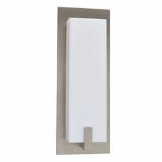 9W LED Sinclair Wall Sconce, 120V-277V, Selectable CCT, Satin Nickel