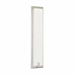 17W LED Sinclair Wall Sconce, 120V-277V, Selectable CCT, Satin Nickel