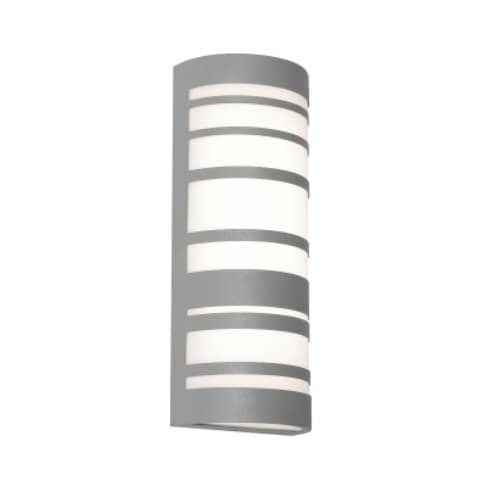 28W LED Stack Outdoor Wall Sconce, 120V-277V, Selectable CCT, Gray