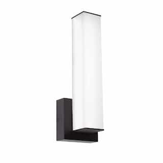 14-in 12W Tad Wall Sconce, 1100 lm, 120V-277V, CCT Select, Black