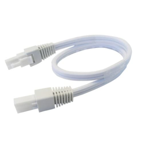 AFX 12-in Connector Cord for NLLP2 & KNLU Series Undercabinet Lights, WHT