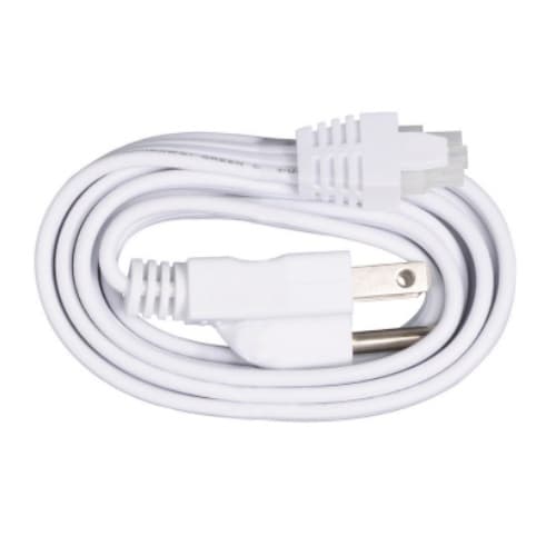 60-in Power Cord/Plug for NLLP2 & KNLU Series Undercabinet Light, WHT
